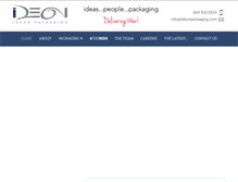 Tablet Screenshot of ideonpackaging.com